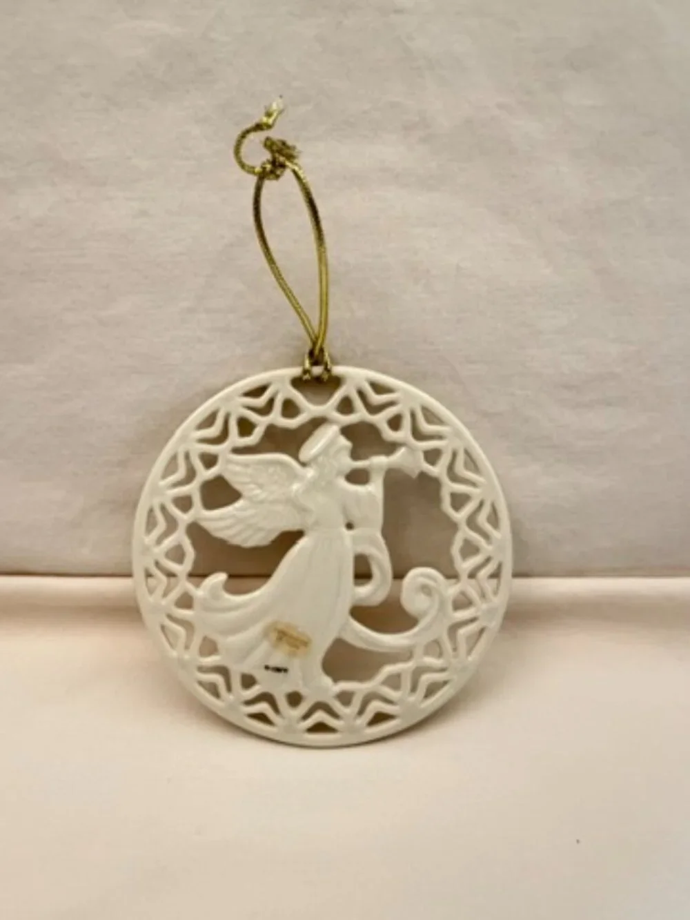 Vintage Lenox Porcelain Angel Ornament